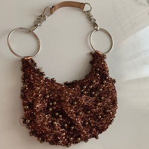 Gorgeous brown sequins bag